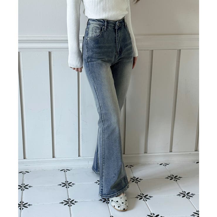 ウォッシングブーツカットデニムパンツ/2025 AW COLLECTION | by muni:r | 詳細画像4 