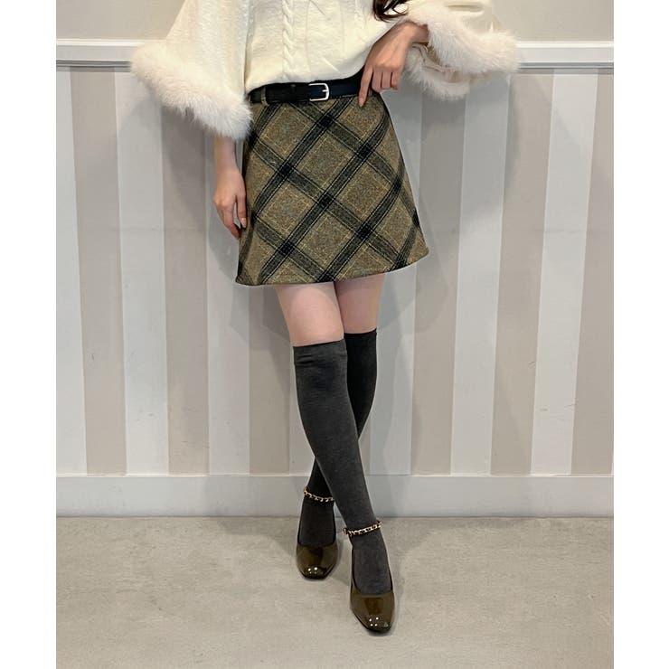 ベルテッドチェックミニスカート 2025 AW | by muni:r | 詳細画像10 