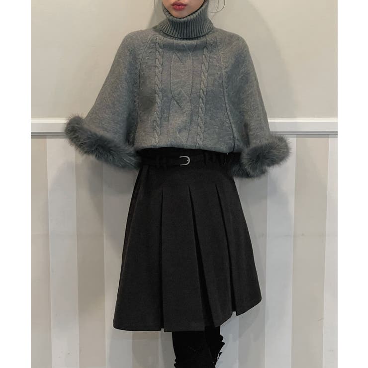 ベルトミニバッグプリーツミディスカート 2025 AW | by muni:r | 詳細画像10 