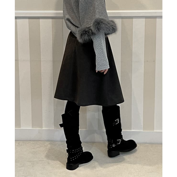 ベルトミニバッグプリーツミディスカート 2025 AW | by muni:r | 詳細画像11 