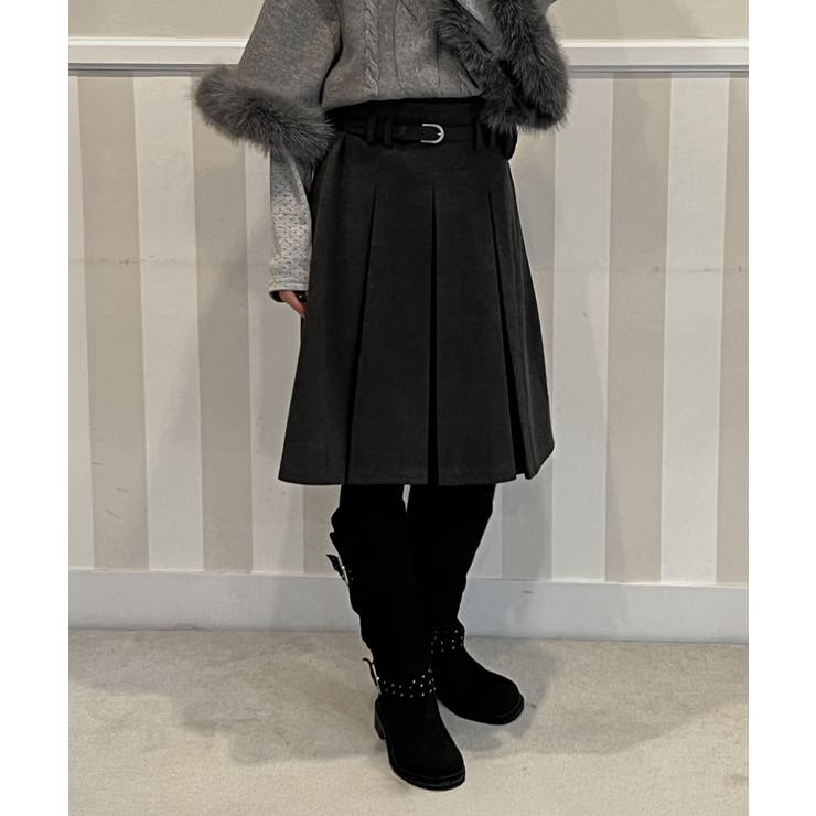 ベルトミニバッグプリーツミディスカート 2025 AW | by muni:r | 詳細画像15 