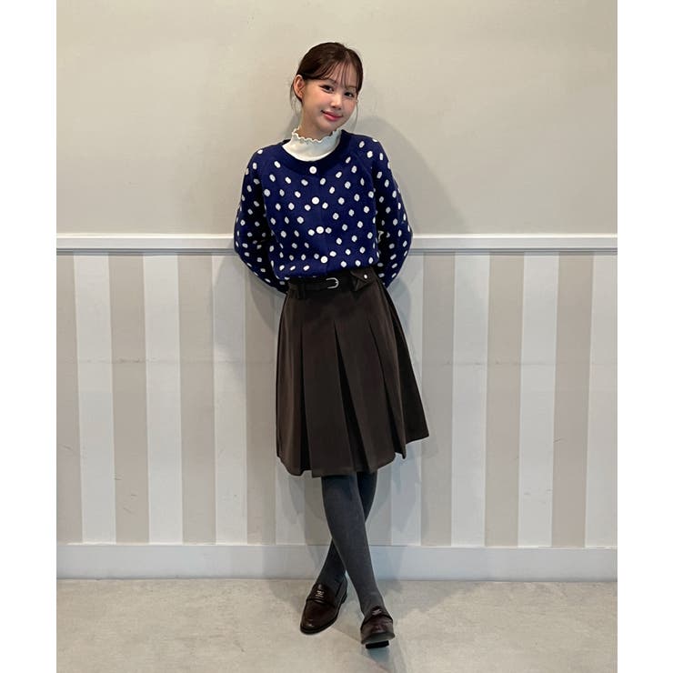 ベルトミニバッグプリーツミディスカート 2025 AW | by muni:r | 詳細画像2 