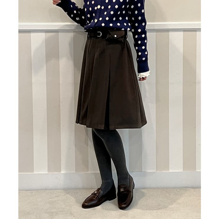 ベルトミニバッグプリーツミディスカート 2025 AW | by muni:r | 詳細画像5 