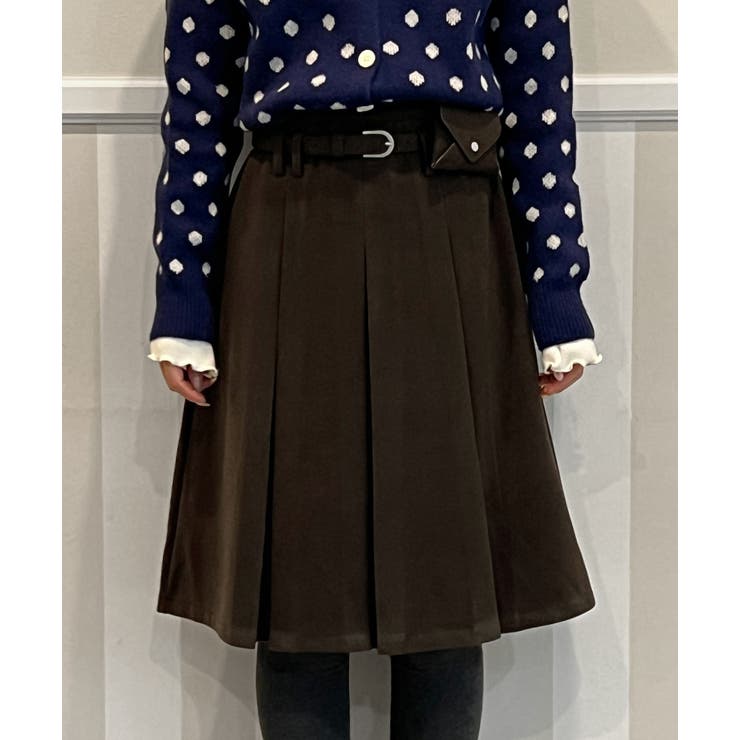 ベルトミニバッグプリーツミディスカート 2025 AW | by muni:r | 詳細画像7 