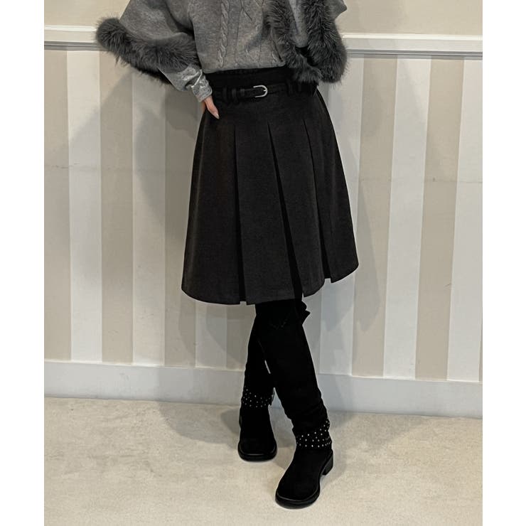 ベルトミニバッグプリーツミディスカート 2025 AW | by muni:r | 詳細画像9 