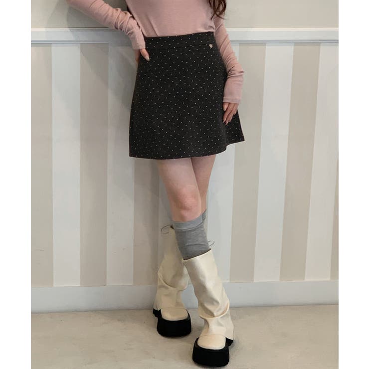 シルバーチャーム ドットAラインスカート 2025 | by muni:r | 詳細画像11 