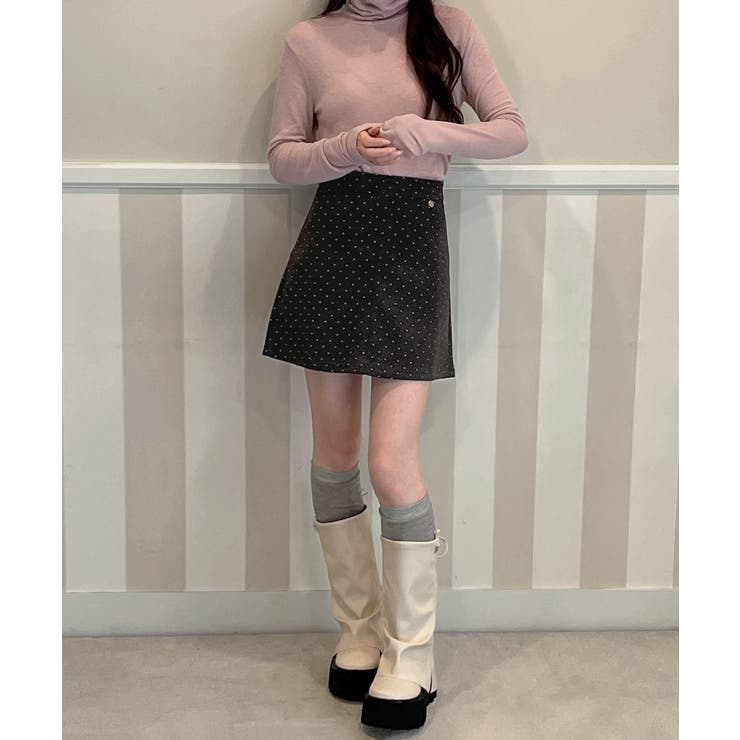 シルバーチャーム ドットAラインスカート 2025 | by muni:r | 詳細画像12 