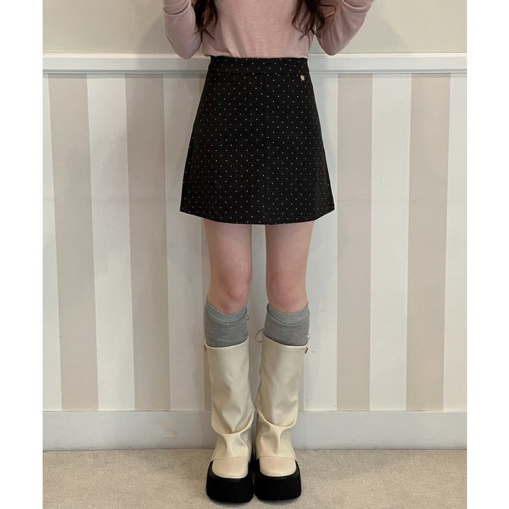 シルバーチャーム ドットAラインスカート 2025 | by muni:r | 詳細画像14 