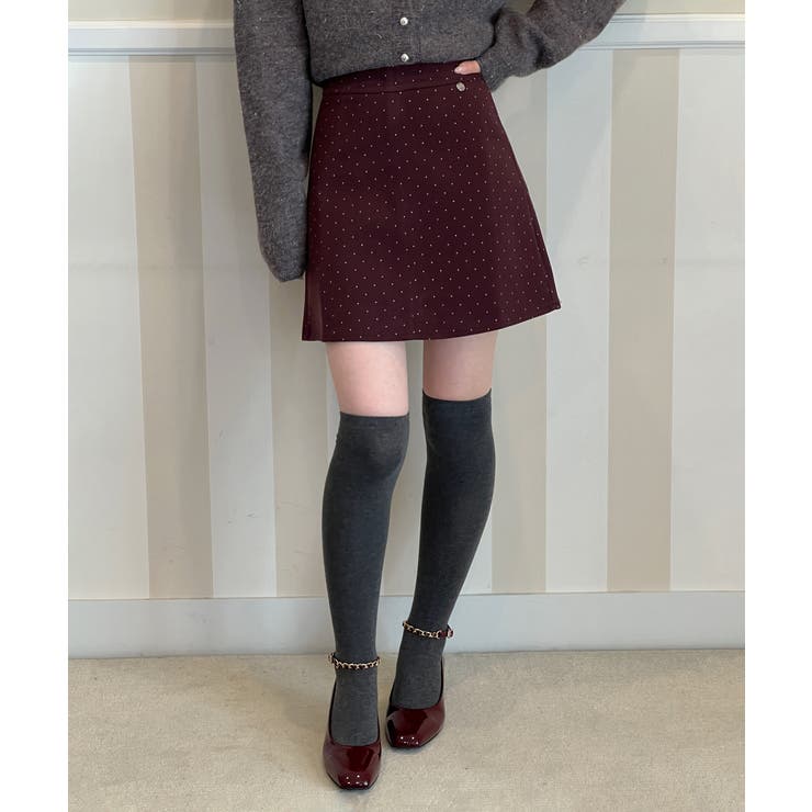 シルバーチャーム ドットAラインスカート 2025 | by muni:r | 詳細画像15 