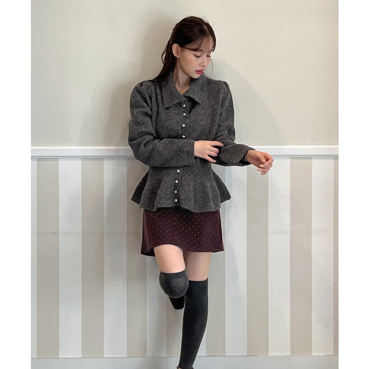 シルバーチャーム ドットAラインスカート 2025 | by muni:r | 詳細画像16 