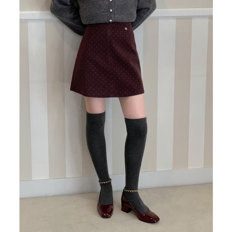 シルバーチャーム ドットAラインスカート 2025 | by muni:r | 詳細画像17 