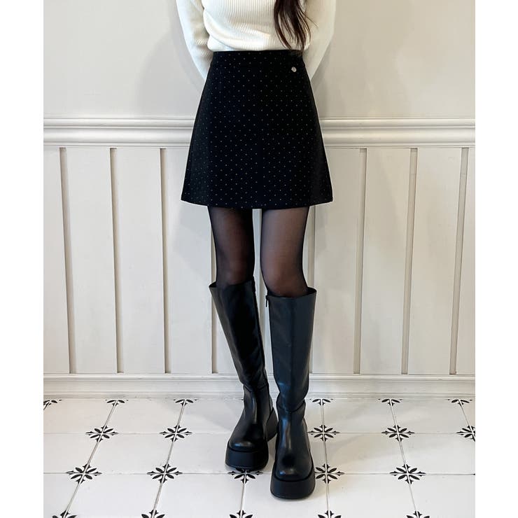 シルバーチャーム ドットAラインスカート 2025 | by muni:r | 詳細画像6 