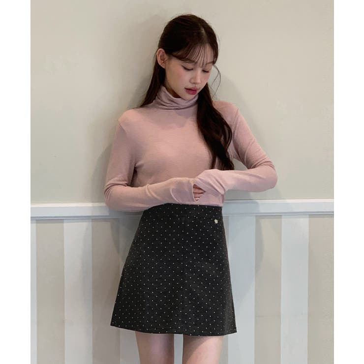 シルバーチャーム ドットAラインスカート 2025 | by muni:r | 詳細画像7 