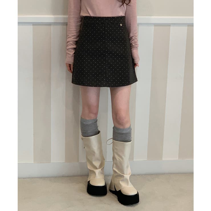 シルバーチャーム ドットAラインスカート 2025 | by muni:r | 詳細画像8 