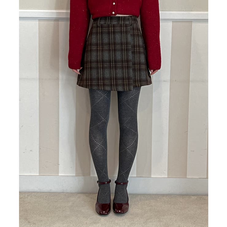 モダンチェックラップミニスカート 2025 AW | by muni:r | 詳細画像12 