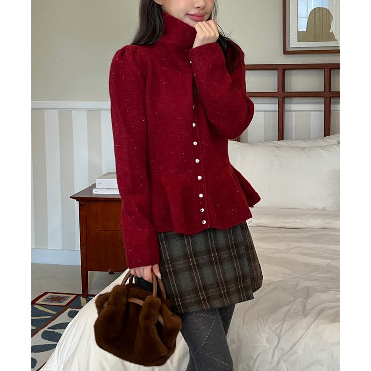 モダンチェックラップミニスカート 2025 AW | by muni:r | 詳細画像8 