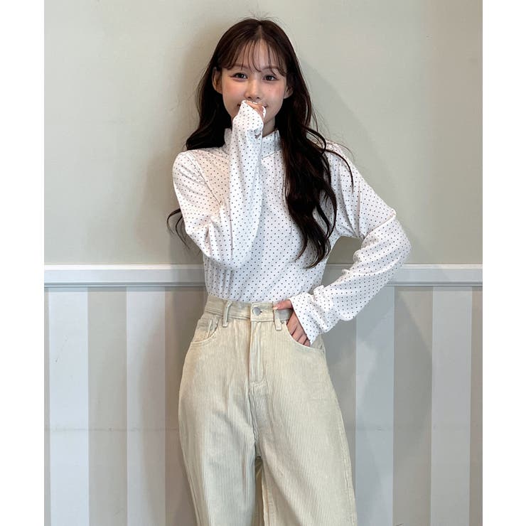 ドットハイネックTシャツ 2025 AW | by muni:r | 詳細画像12 