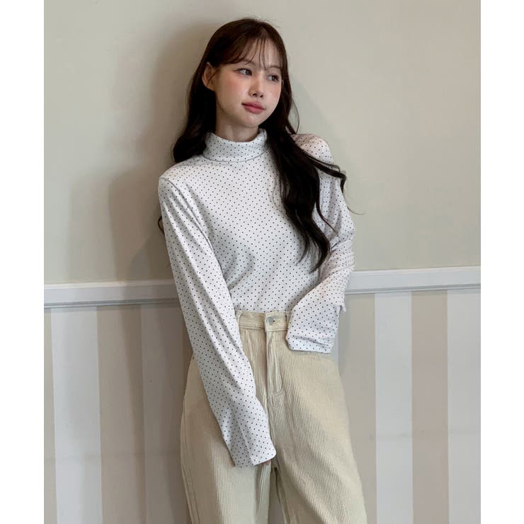 ドットハイネックTシャツ 2025 AW | by muni:r | 詳細画像17 