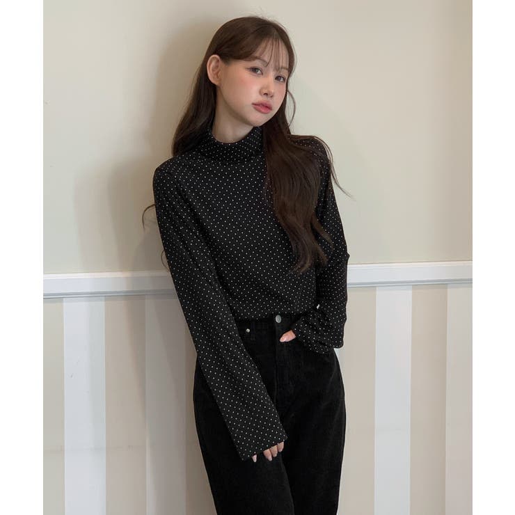 ドットハイネックTシャツ 2025 AW | by muni:r | 詳細画像7 