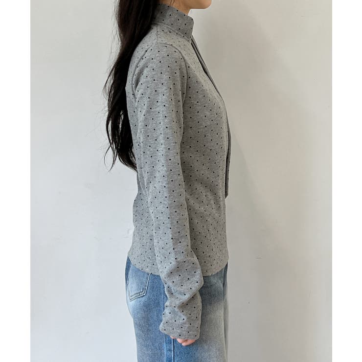 【着用動画あり 3色展開】ドットリボンハイネックトップス 2025 | by muni:r | 詳細画像21 