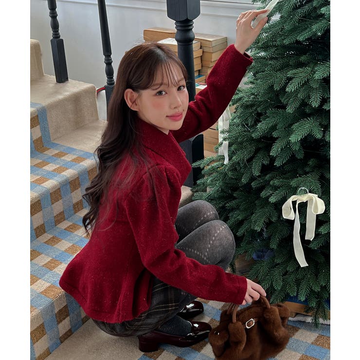 パールフレアニットカーディガン 2025 AW | by muni:r | 詳細画像15 