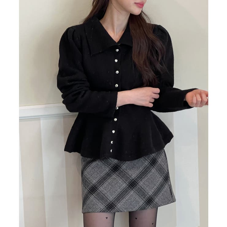 パールフレアニットカーディガン 2025 AW | by muni:r | 詳細画像23 