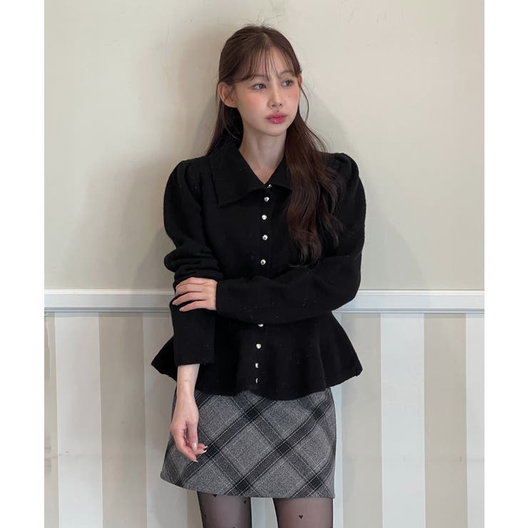 パールフレアニットカーディガン 2025 AW | by muni:r | 詳細画像24 