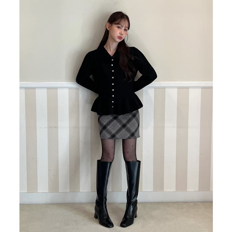 パールフレアニットカーディガン 2025 AW | by muni:r | 詳細画像25 