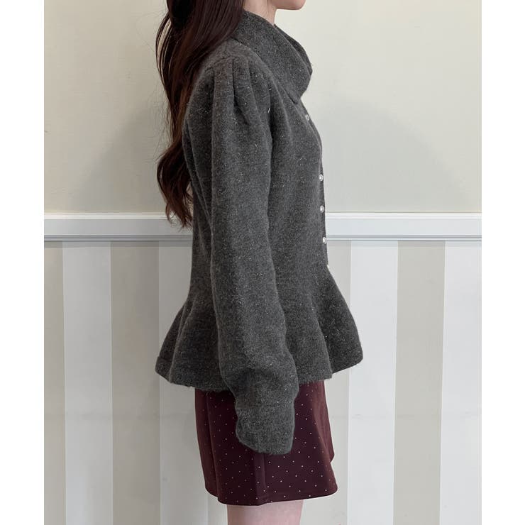 パールフレアニットカーディガン 2025 AW | by muni:r | 詳細画像39 