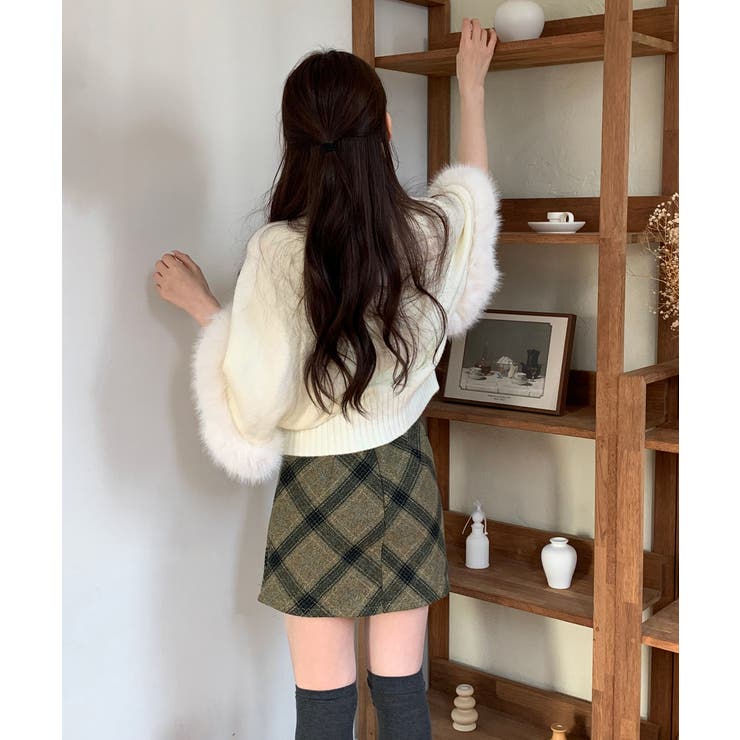 ファーハイネックニットケープ 2025 AW | by muni:r | 詳細画像14 