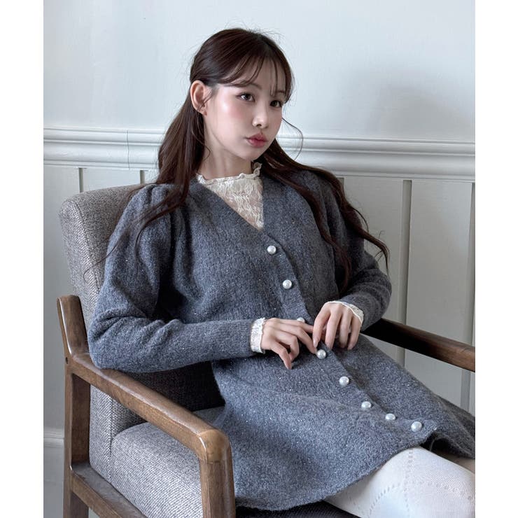 【着用動画あり！ 4色展開】ペプラム ニットワンピース | by muni:r | 詳細画像27 