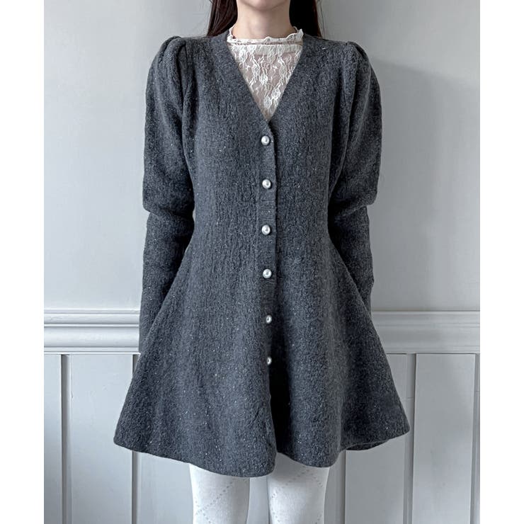 【着用動画あり！ 4色展開】ペプラム ニットワンピース | by muni:r | 詳細画像31 