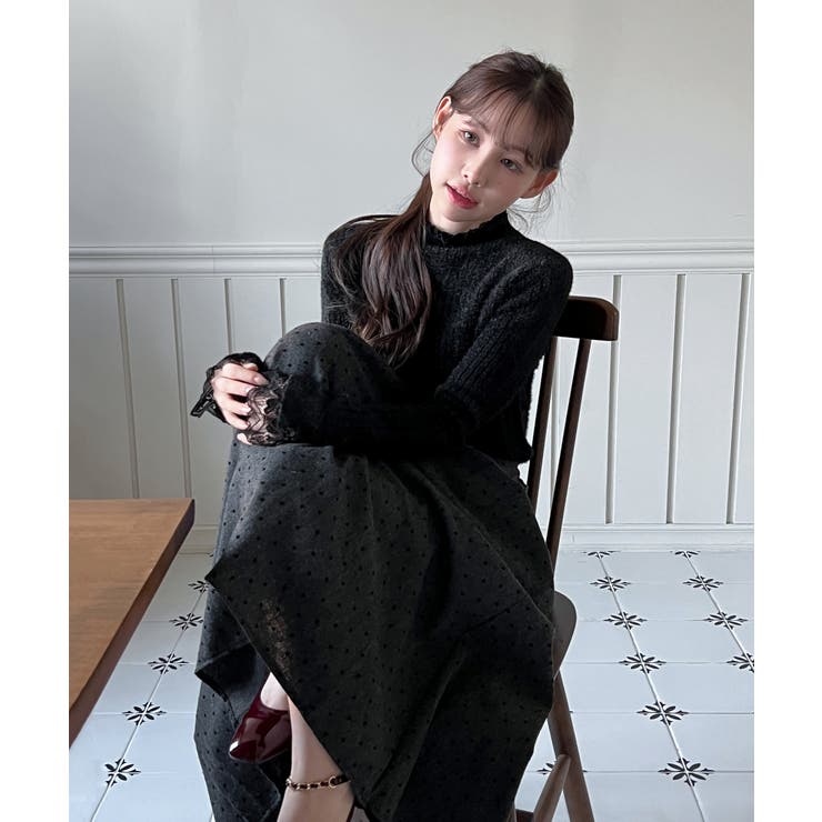 レースハイネック ソフトニット 2025 | by muni:r | 詳細画像11 