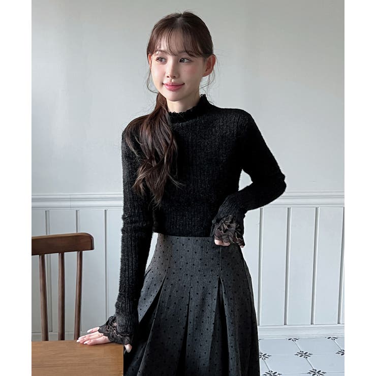 レースハイネック ソフトニット 2025 | by muni:r | 詳細画像13 