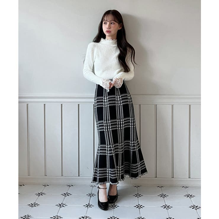 レースハイネック ソフトニット 2025 | by muni:r | 詳細画像6 