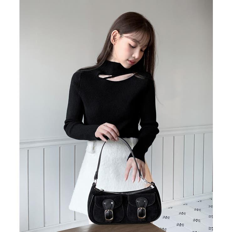 カットアウトスリムフィットニットカットソー 2025 AW | by muni:r | 詳細画像25 