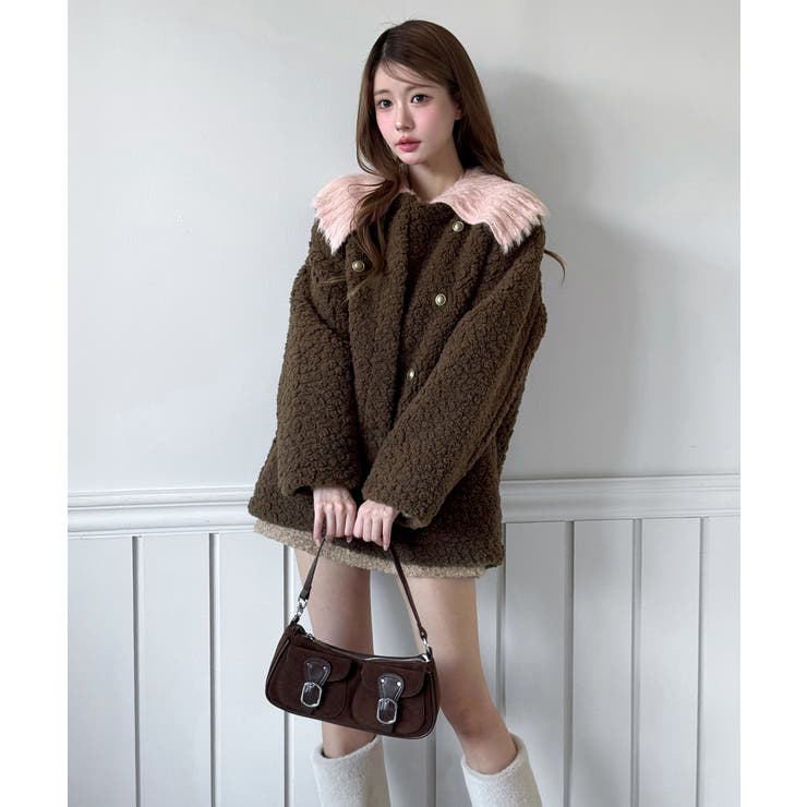 フラッフィーカラーボタンニットカーディガン 2025 AW | by muni:r | 詳細画像20 