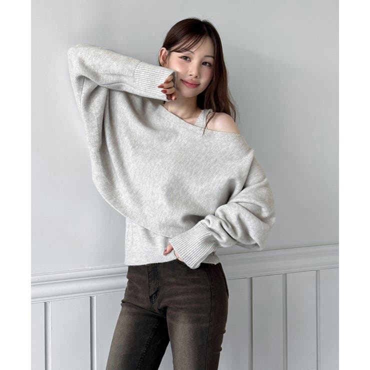 【着用動画あり 4色展開】レイヤード ニットボレロ | by muni:r | 詳細画像12 