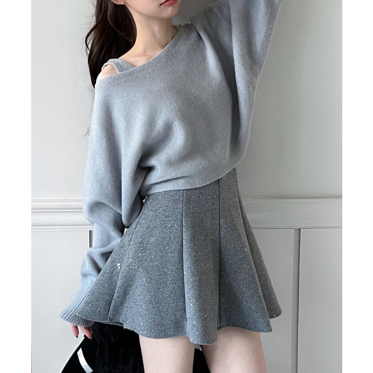 【着用動画あり 4色展開】レイヤード ニットボレロ | by muni:r | 詳細画像19 