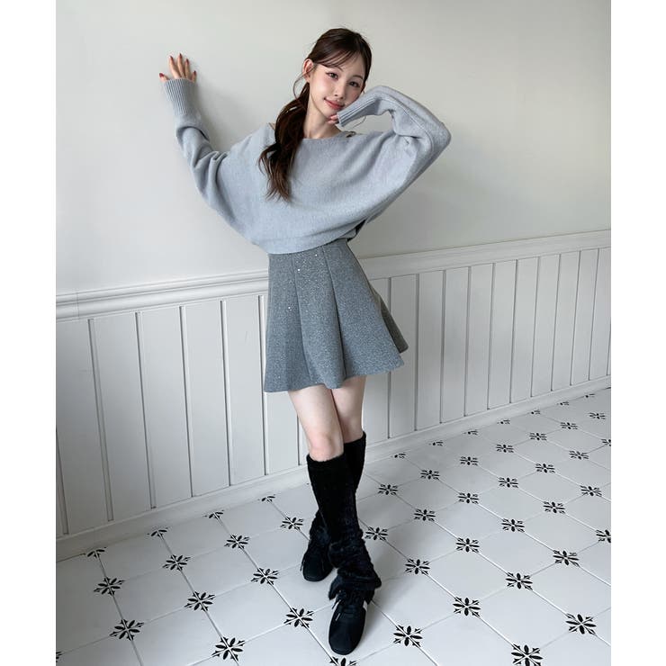 【着用動画あり 4色展開】レイヤード ニットボレロ | by muni:r | 詳細画像21 