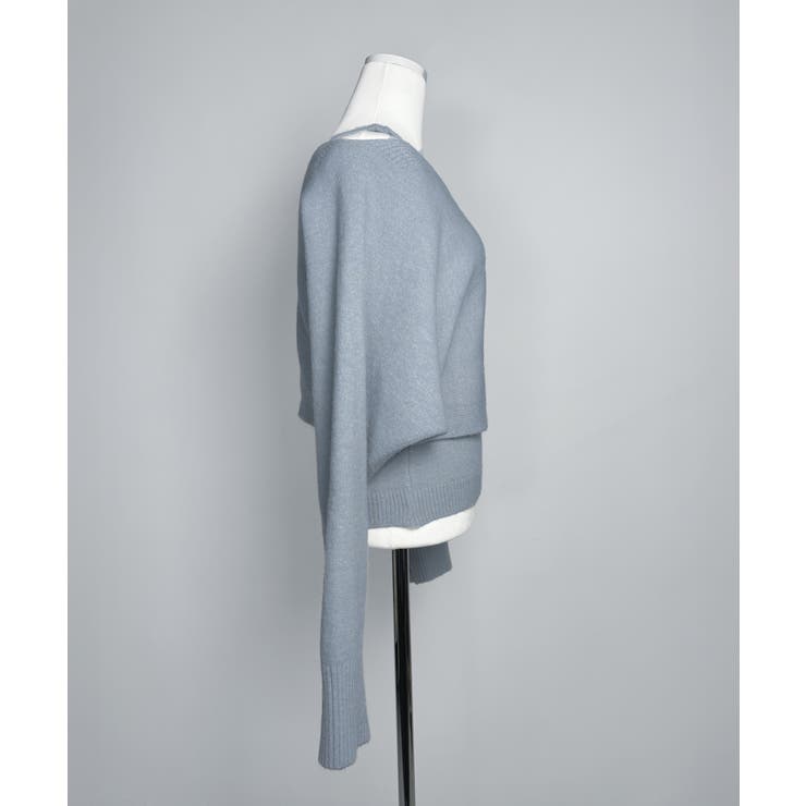 【着用動画あり 4色展開】レイヤード ニットボレロ | by muni:r | 詳細画像24 