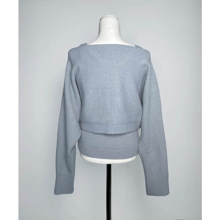 【着用動画あり 4色展開】レイヤード ニットボレロ | by muni:r | 詳細画像25 