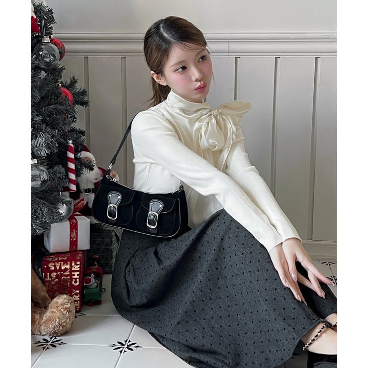 [2WAY] シフォンストラップニット/2025 AW COLLECTION | by muni:r | 詳細画像2 