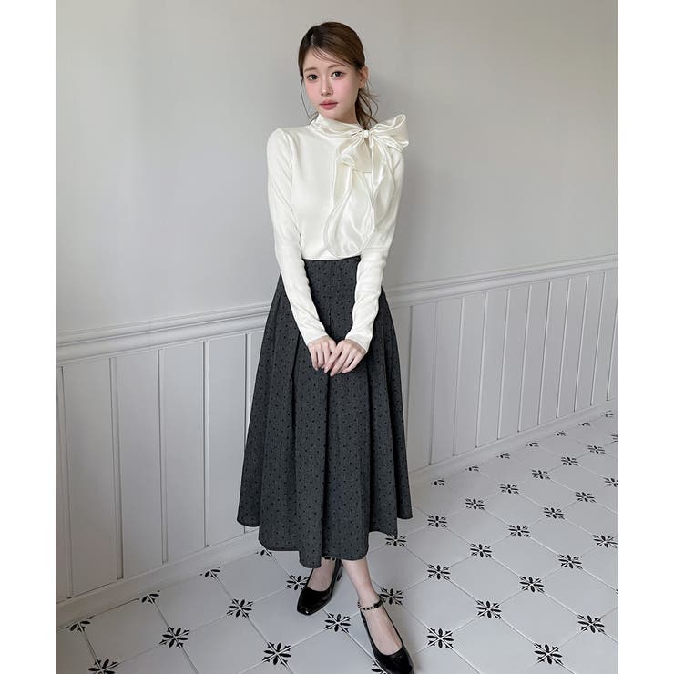 [2WAY] シフォンストラップニット/2025 AW COLLECTION | by muni:r | 詳細画像5 