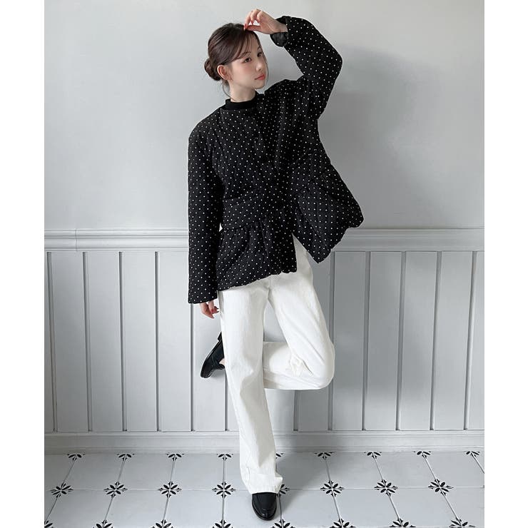 ドット柄ダウンジャケット 2025 AW | by muni:r | 詳細画像11 