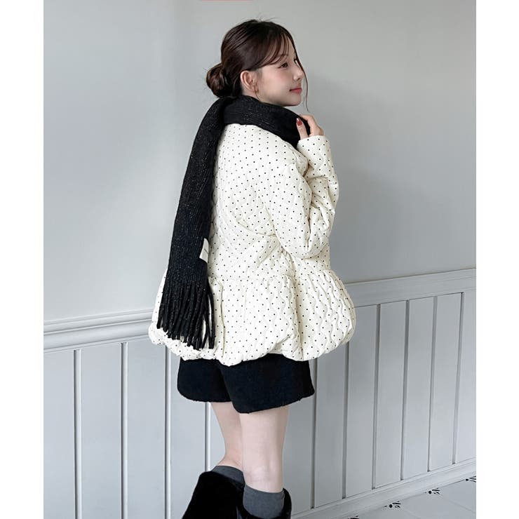 ドット柄ダウンジャケット 2025 AW | by muni:r | 詳細画像5 