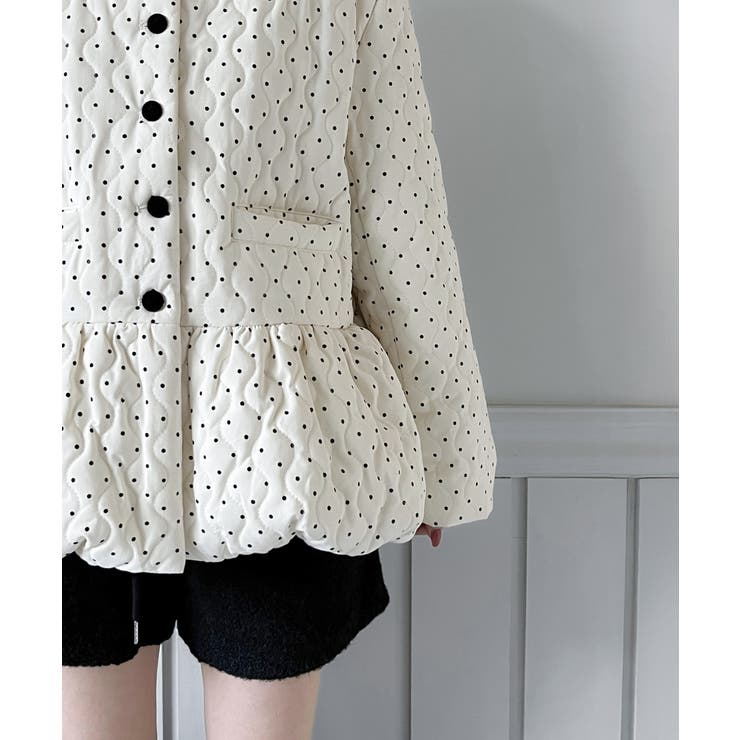 ドット柄ダウンジャケット 2025 AW | by muni:r | 詳細画像6 