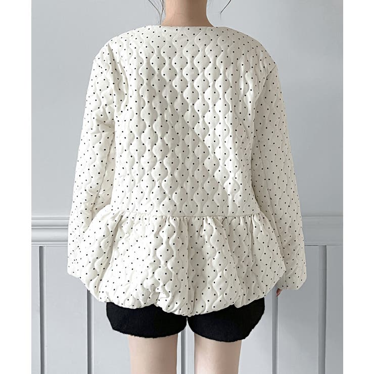 ドット柄ダウンジャケット 2025 AW | by muni:r | 詳細画像8 