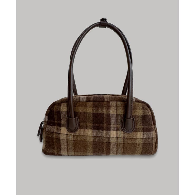 ウィンターチェック ボストンバッグ 2025 | by muni:r | 詳細画像1 