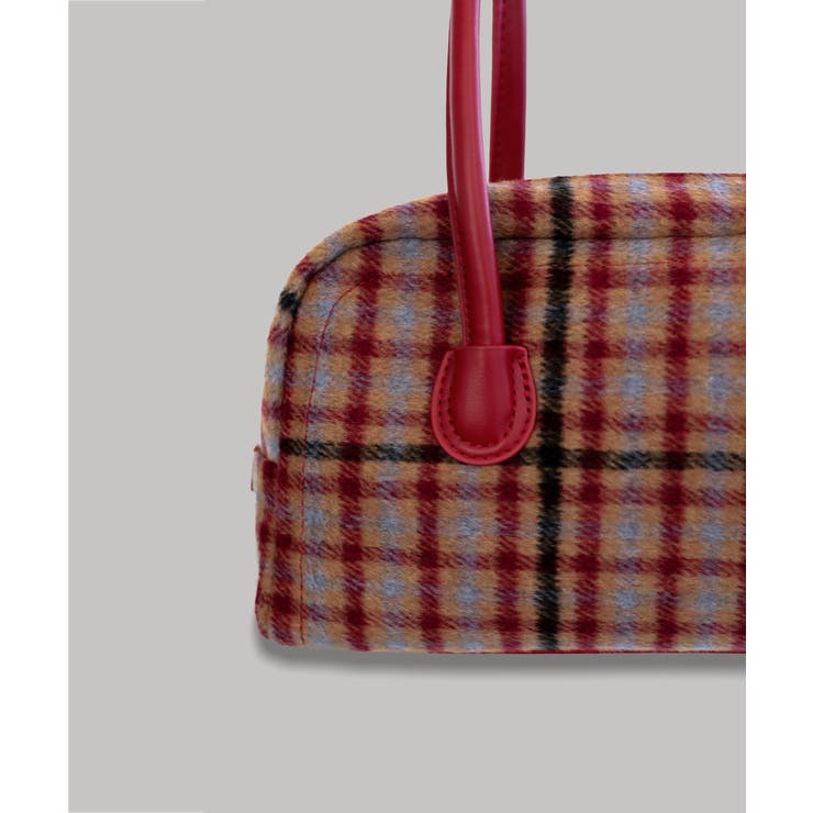 ウィンターチェック ボストンバッグ 2025 | by muni:r | 詳細画像5 